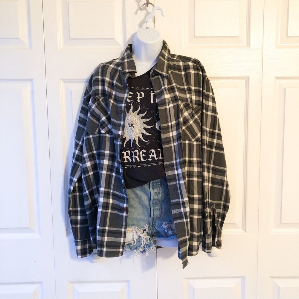 Wrangler Dark green flannel shirt